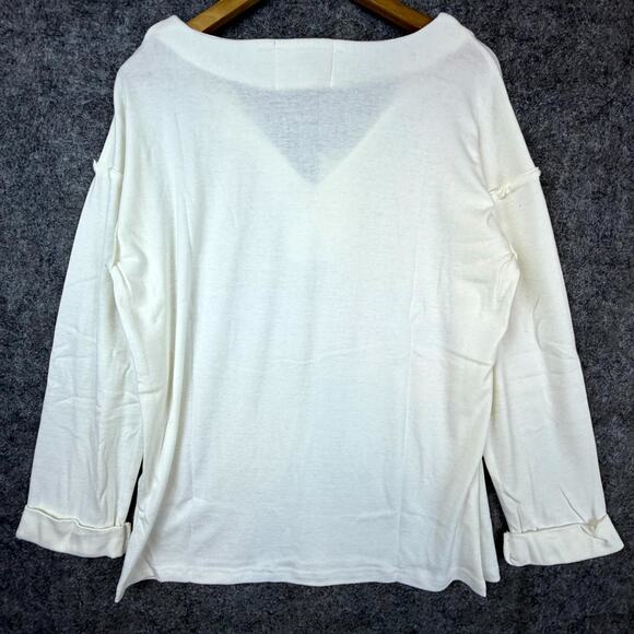Atoir Sports Club The Windsor Top Womens 2 White Bone Drapey Oversized Lagenlook - Picture 2 of 7